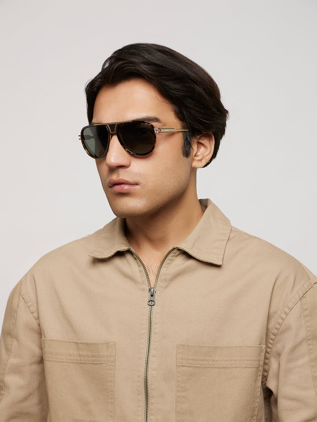 Elite Men's Polarized & UV Protection Pilot Sunglasses