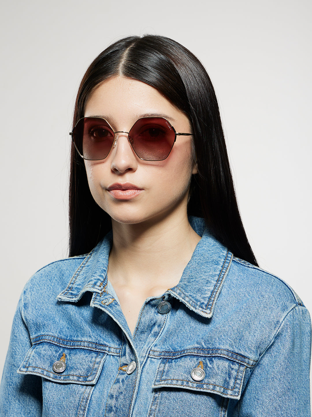 OPIUM Coralia Polarized & UV Protection Hexa Women Sunglasses