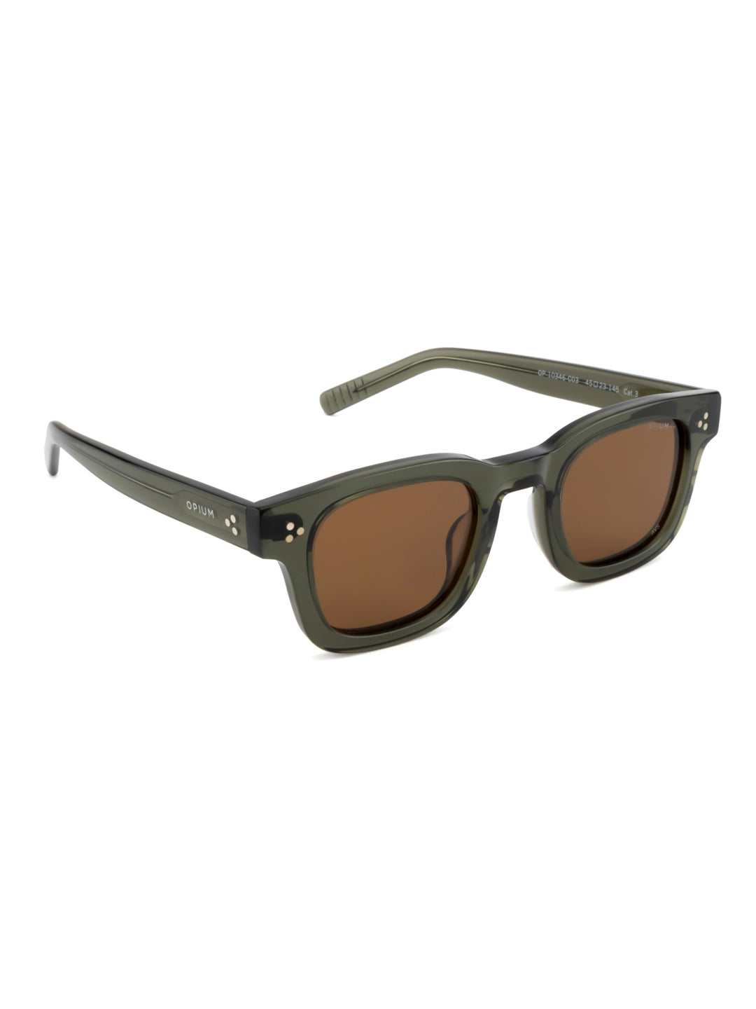 OPIUM Sable Polarized & Uv Protection Square Unisex Sunglasses