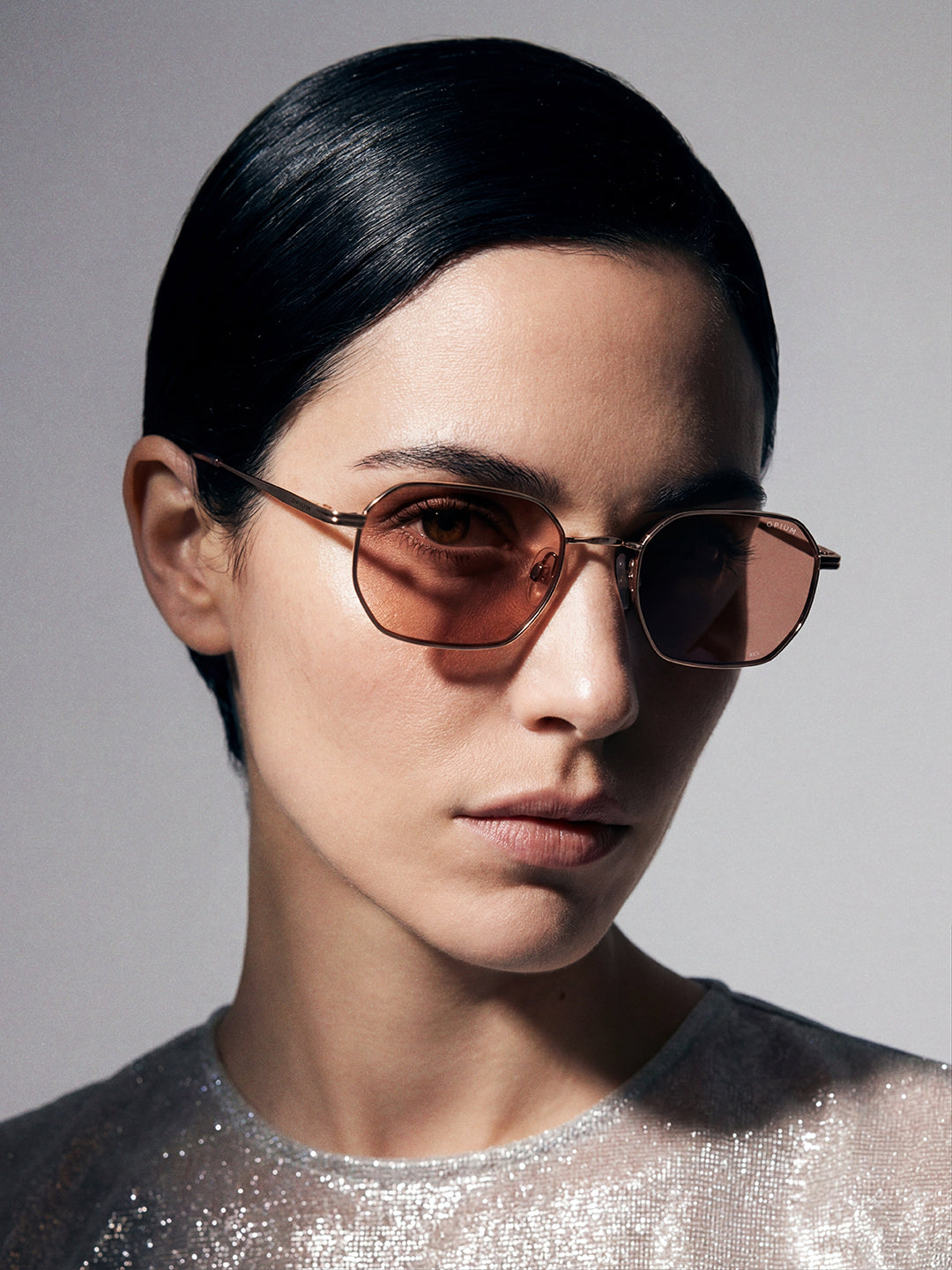 Opium Rusk Unisex Uv Protection Hexagon Sunglass