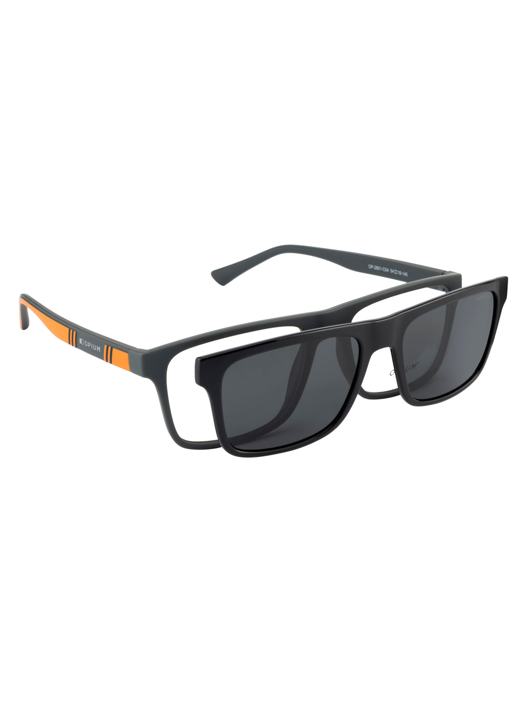 OPIUM Echo Men Polarized & Uv Protection 2 In1 Clip-On Magnetic Sunglasses