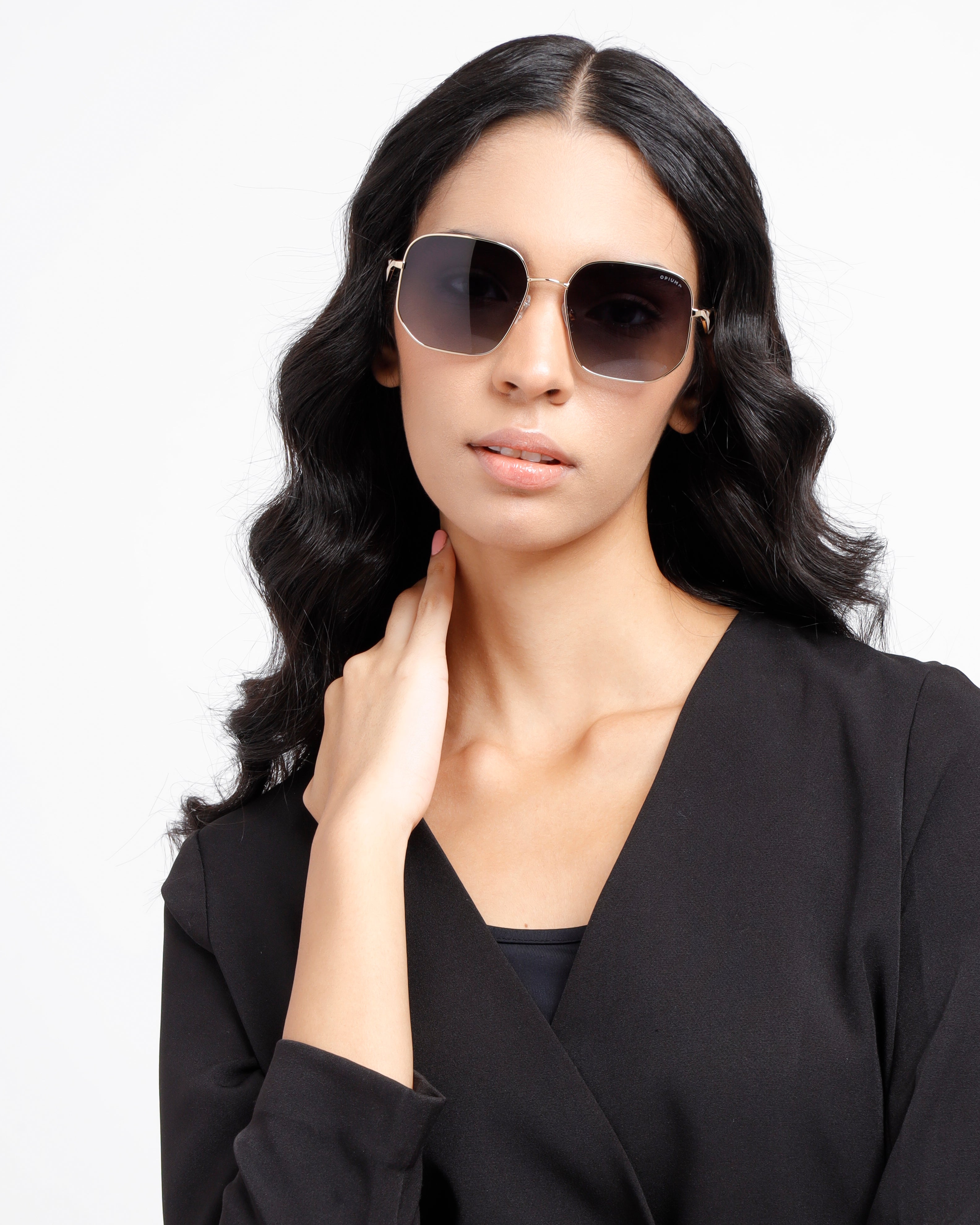 Buy Opium Esme Women's Polarized & UV Protection Hexa Sunglasses