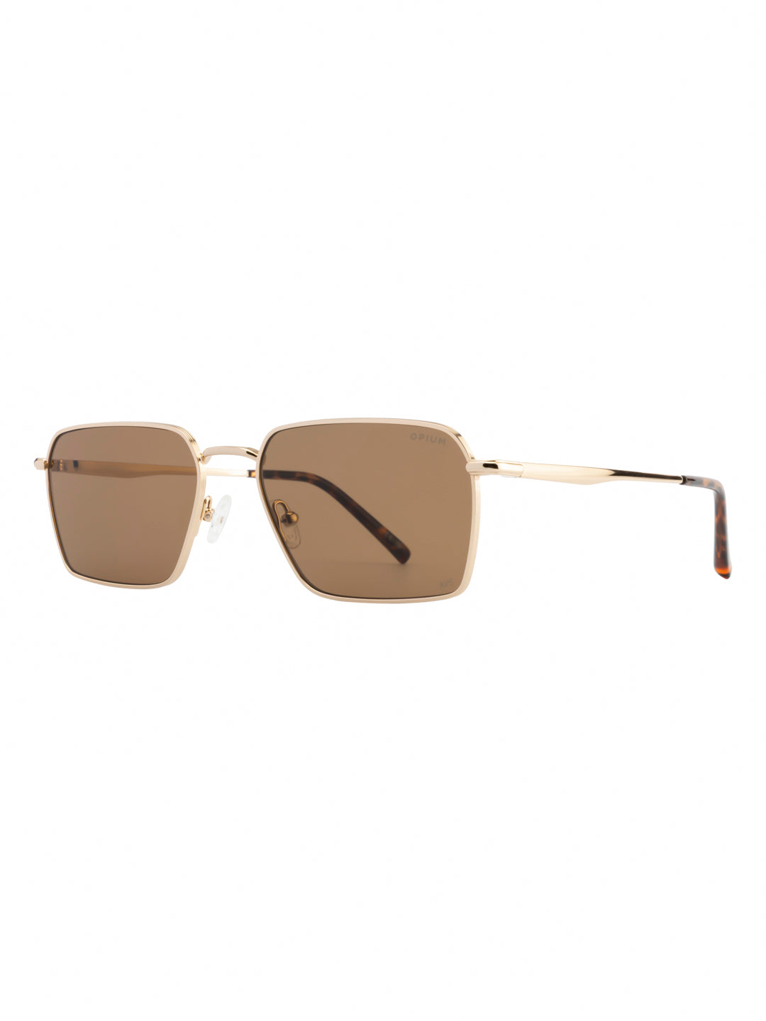OPIUM Rust Men Hexagon Uv Protection Sunglasses