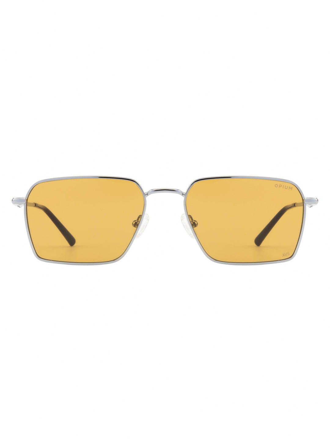 OPIUM Rust Men Hexagon Uv Protection Sunglasses