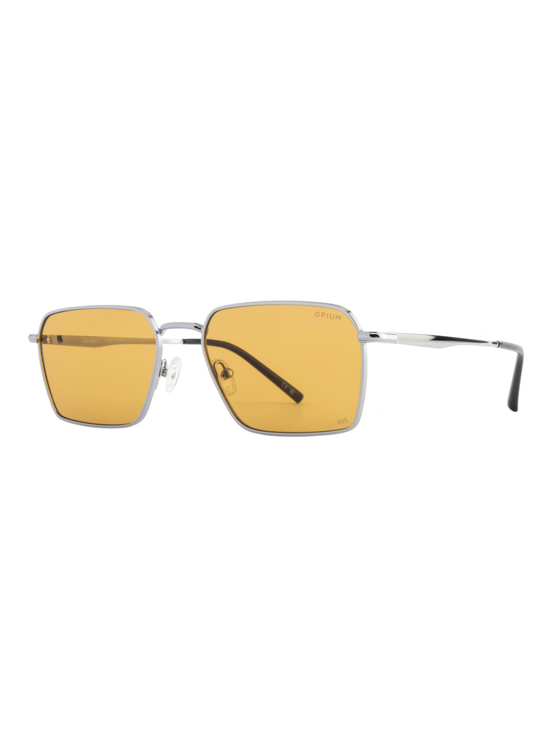 OPIUM Rust Men Hexagon Uv Protection Sunglasses