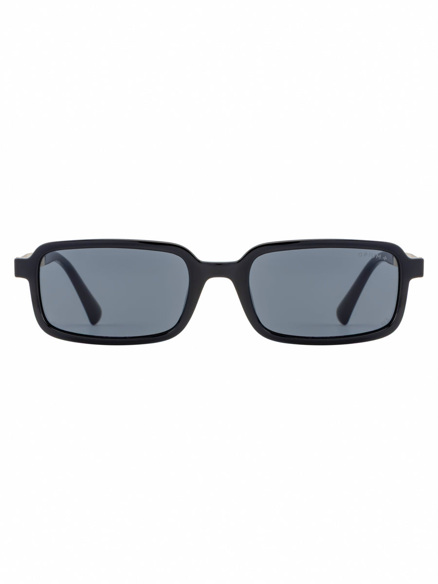 OPIUM+ Slate Unisex Rectangular Uv Protection Sunglasses