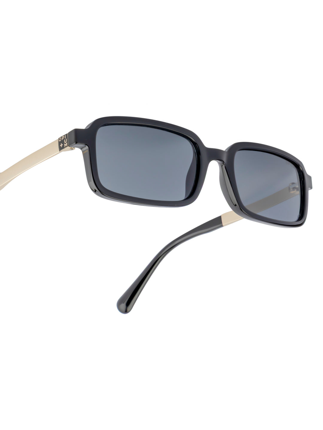 OPIUM+ Slate Unisex Rectangular Uv Protection Sunglasses