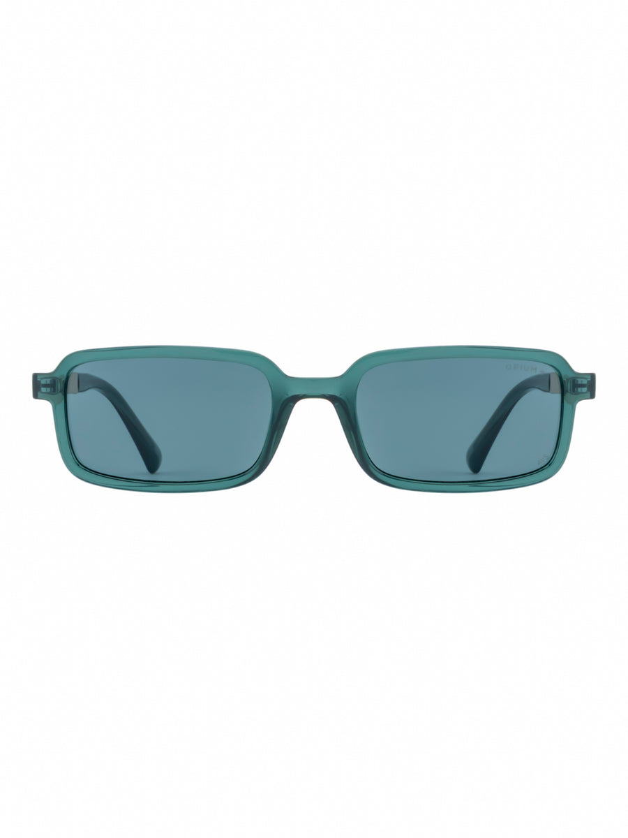 OPIUM+ Slate Unisex Rectangular Uv Protection Sunglasses