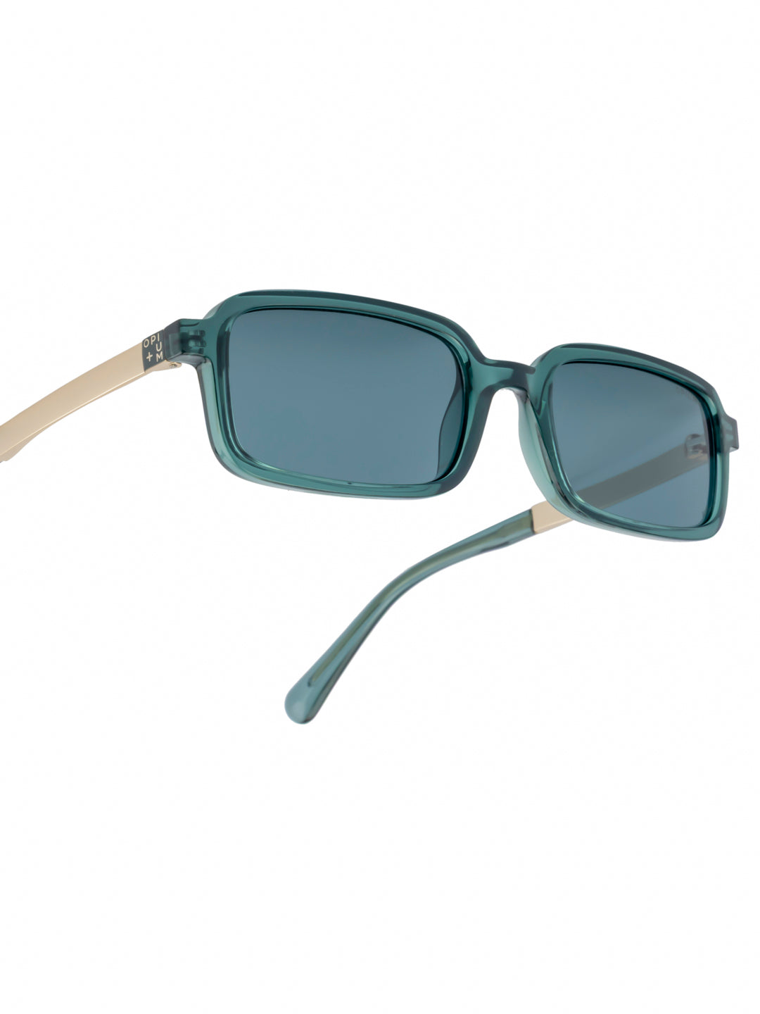 OPIUM+ Slate Unisex Rectangular Uv Protection Sunglasses